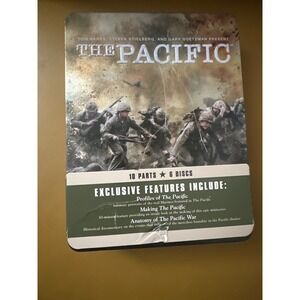 The Pacific DVD 6-Disc Set 10-Part Miniseries HBO Metal‎ Tin Case WWII Tom Hanks